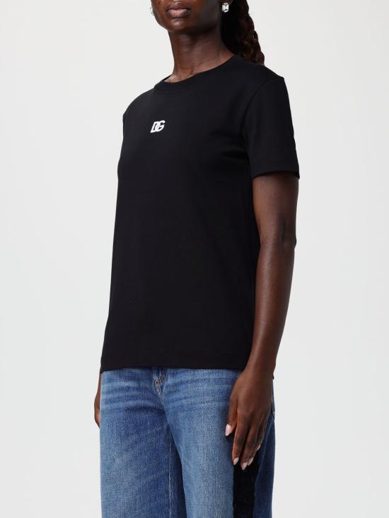 25FW 돌체앤가바나 반팔 티셔츠 F8V42ZGDCYE N0000 Black - DOLCE & GABBANA