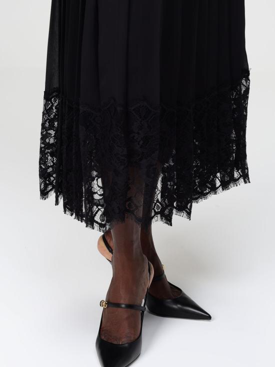25FW 돌체앤가바나 롱 스커트 F4C6ATFUSNW N0000 Black - DOLCE & GABBANA