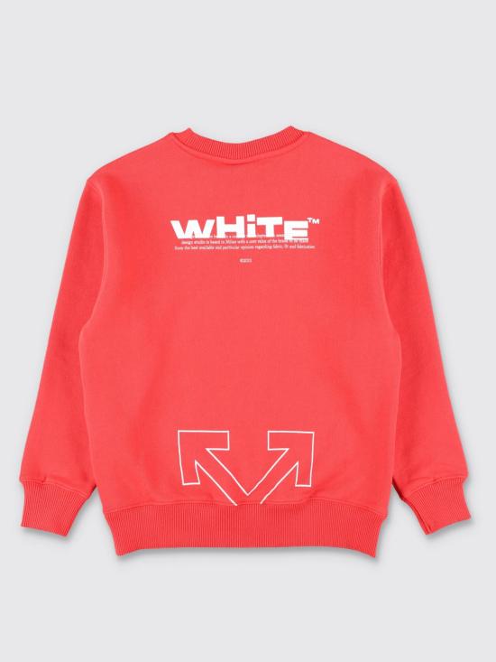25FW [키즈] 오프화이트 풀오버 OBBA001F25FLE002 2501 Red - OFF WHITE