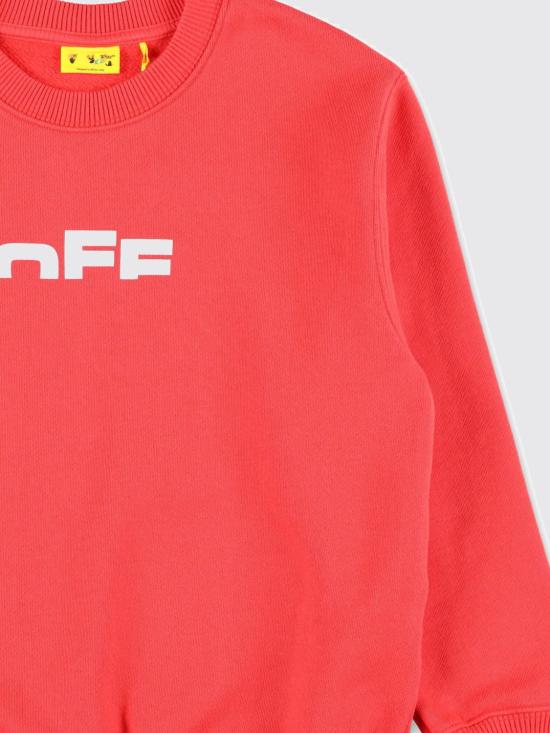 25FW [키즈] 오프화이트 풀오버 OBBA001F25FLE002 2501 Red - OFF WHITE