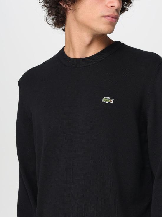 25FW 라코스테 스웨터 AH0128 031 Black - LACOSTE