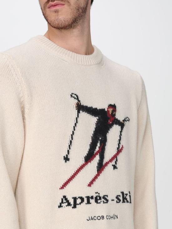 25FW 야콥코헨 스웨터 JURSG019080X0013FL A34 Yellow Cream - JACOB COHËN