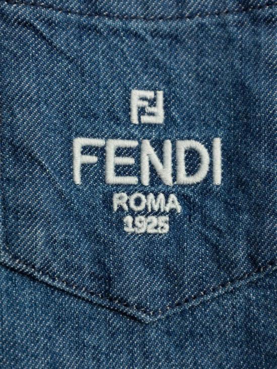 25FW [키즈] 펜디 점프수트 BFB571ATRF F0QG0 Blue - FENDI