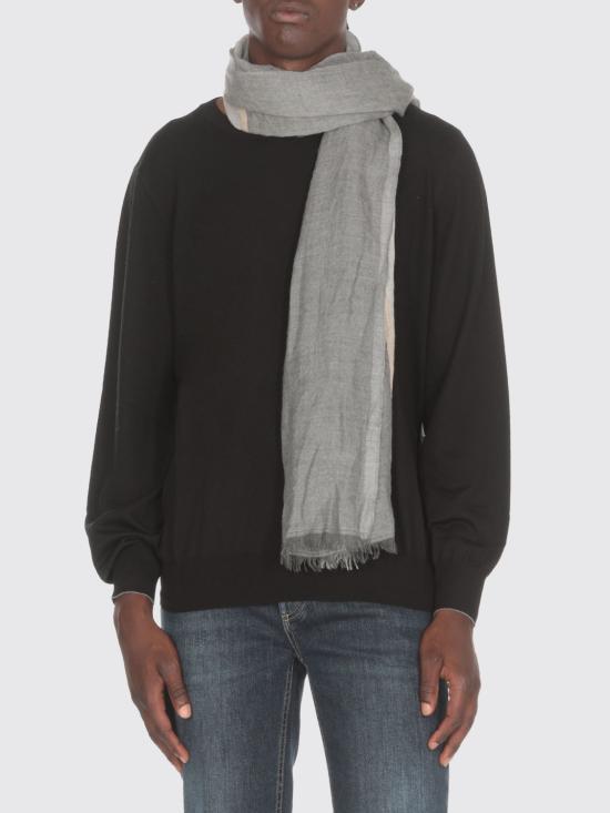 25FW 브루넬로 쿠치넬리 머플러/스카프 MSC606AV CW483 Black - BRUNELLO CUCINELLI