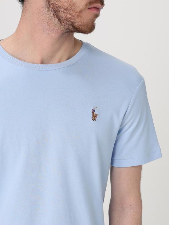 26SS 폴로 랄프로렌 포니 로고 자수 반팔티 710740727 005 Blue - POLO RALPH LAUREN