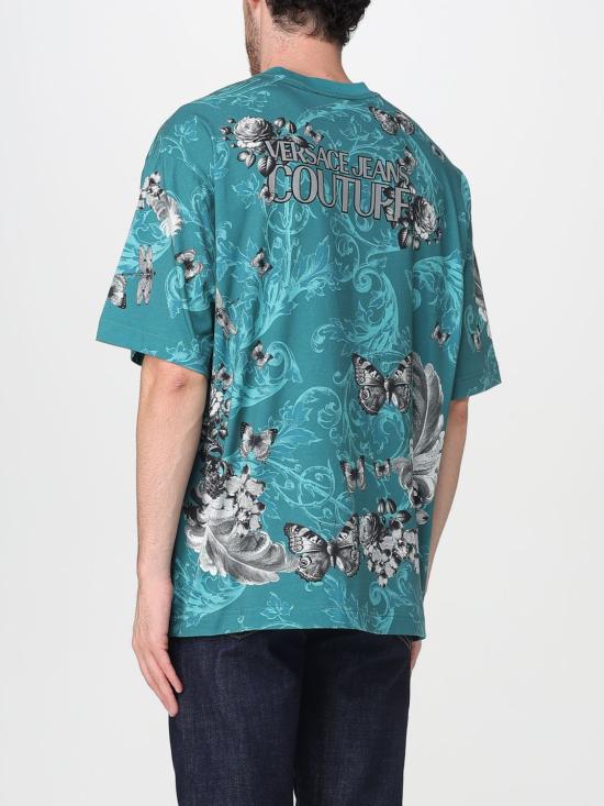 25FW 베르사체 반팔 티셔츠 79GAH6XCJS506 U20 Water - VERSACE