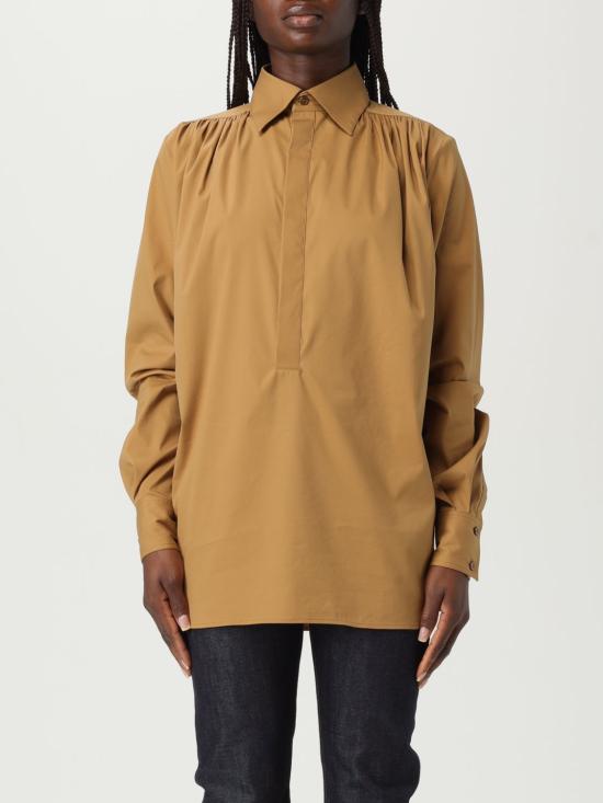 25FW 생로랑 블라우스 822158Y7I23 2257 Brown