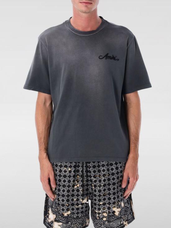 25FW 아미리 반팔 티셔츠 AMJYTE1197 BLACK Grey