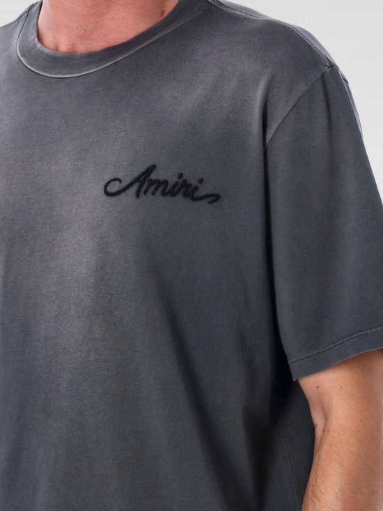 25FW 아미리 반팔 티셔츠 AMJYTE1197 BLACK Grey - AMIRI