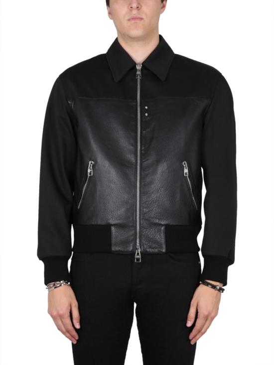  알렉산더 맥퀸 가죽 자켓 751991 Q5HXS1000 Black