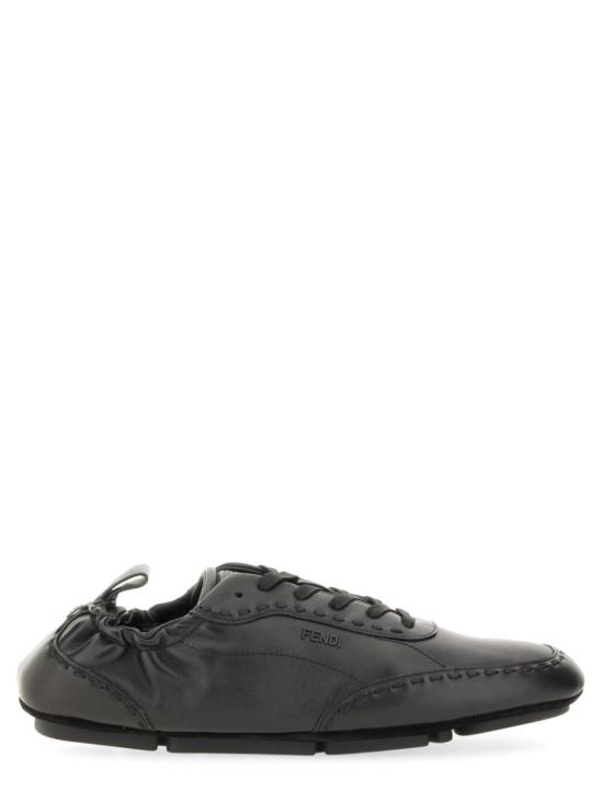 25FW 펜디 핏 레더 로우탑 스니커즈 7E1799 AE86F0ABB Black