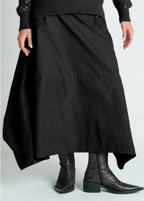  플래닉 바이 로렌 지 미디 스커트 플래닛 건축 나일론 스커트 - PLANET BY LAUREN G