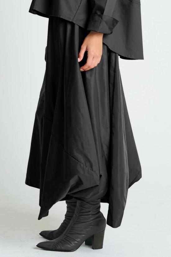  플래닉 바이 로렌 지 미디 스커트 플래닛 건축 나일론 스커트 - PLANET BY LAUREN G