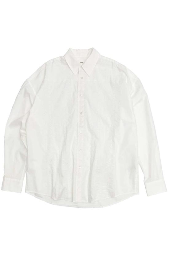  6397 셔츠 자수 화이트 셔츠 화이트