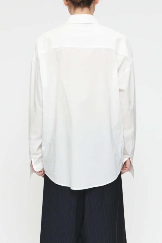  6397 셔츠 자수 화이트 셔츠 화이트 - 6397