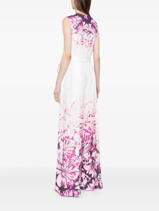  사이드 코베이시 점프수트 크레이프 프린트 - SAIID KOBEISY