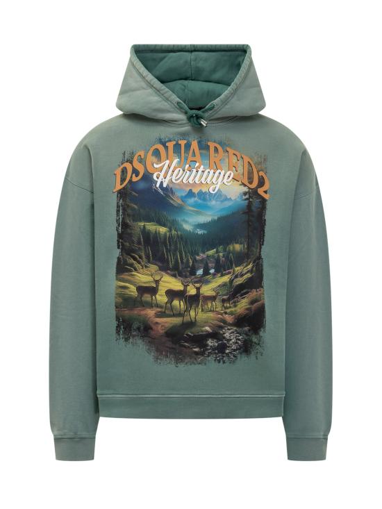 25FW 디스퀘어드2 긴팔 티셔츠 S74GU0882S25030 608 VERDE