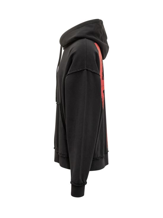 25FW 44레이블 긴팔 티셔츠 B0030612FA583 P733 BLACK RED - 44 LABEL