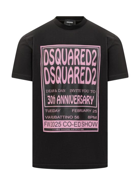 25FW 디스퀘어드2 반팔 티셔츠 S71GD1582D20020 900 BLACK