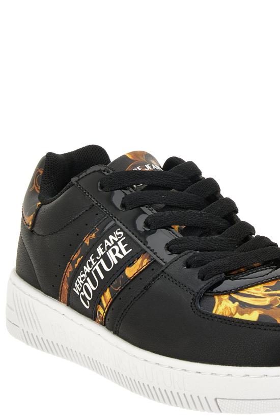 25FW 베르사체 스니커즈 79VA3SJ7ZPB35G89 BLACK GOLD DOM - VERSACE