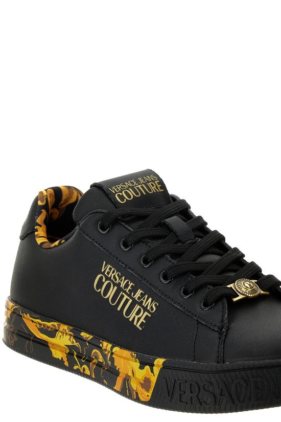 25FW 베르사체 스니커즈 79VA3SKLZPB28G89 BLACK GOLD DOM - VERSACE