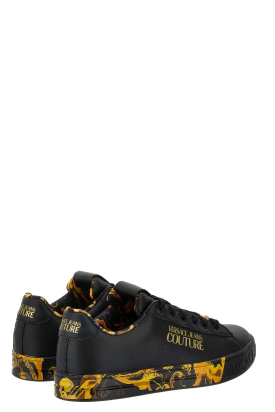 25FW 베르사체 스니커즈 79VA3SKLZPB28G89 BLACK GOLD DOM - VERSACE