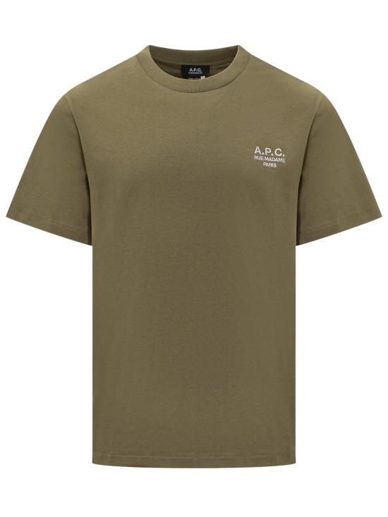 25FW 아페쎄 반팔 티셔츠 COHBUM26388 KAKI WHITE