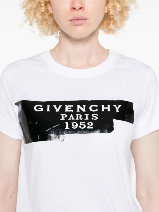 25FW 지방시 반팔 티셔츠 BW70FJP78U100 WHITE - GIVENCHY