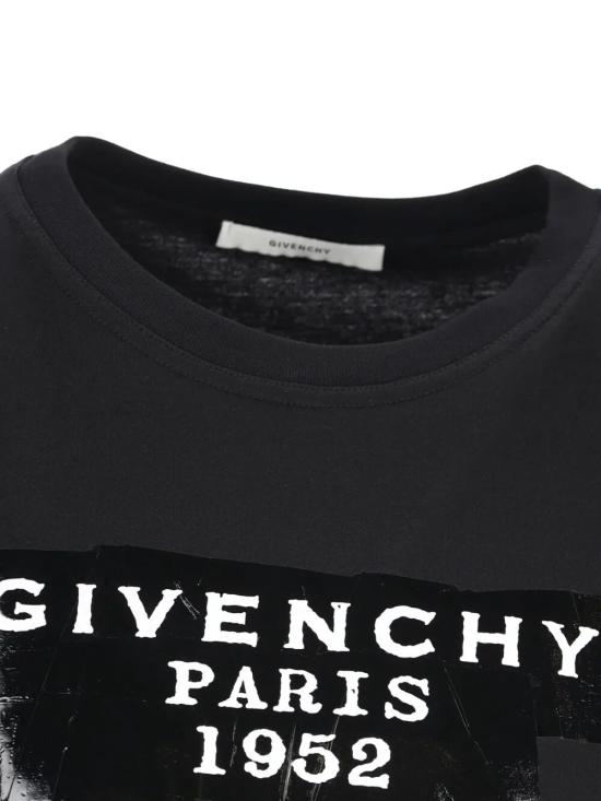 25FW 지방시 반팔 티셔츠 BW70FJP78U001 BLACK - GIVENCHY