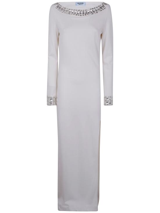 25FW 블루걸 미디 원피스 RF5277J4762 14300 WHITE