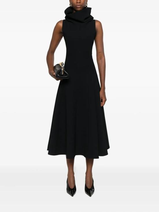 25FW 자크뮈스 미디 원피스 25HDRW00694AW00632 990 BLACK - JACQUEMUS