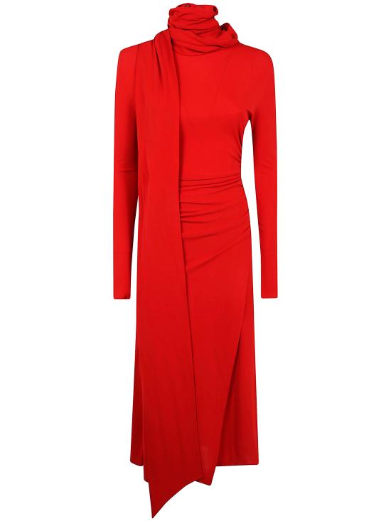 25FW 블루마린 미디 원피스 A544A382A N0313 RED