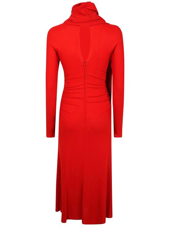 25FW 블루마린 미디 원피스 A544A382A N0313 RED - BLUMARINE