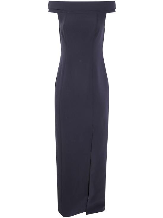 25FW 랄프 로렌 미디 원피스 253982109 001 BLACK