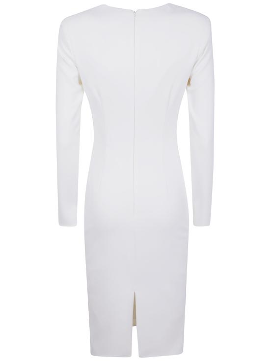 25FW 엘리자베타프랜치 미디 원피스 AB80557E2 360 WHITE - ELISABETTA FRANCHI