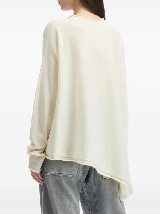 25FW 와이즈 요지 야마모토 스웨터 YLK10184 1 WHITE - Y’S YOHJI YAMAMOTO