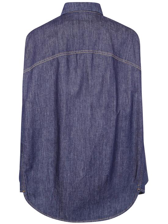 25FW 드리스 반 노튼 블라우스 2520107292382 507 BLUE - DRIES VAN NOTEN