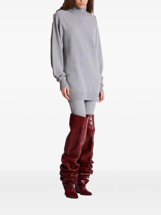 25FW 발망 미디 원피스 FF0R9382KI87 9UB GREY - BALMAIN