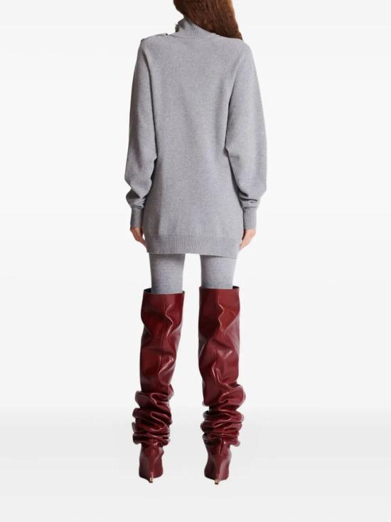 25FW 발망 미디 원피스 FF0R9382KI87 9UB GREY - BALMAIN