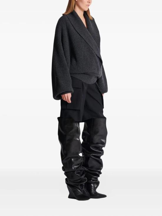 25FW 발망 스웨터 FF0KJ050KJ22 9DH GREY - BALMAIN