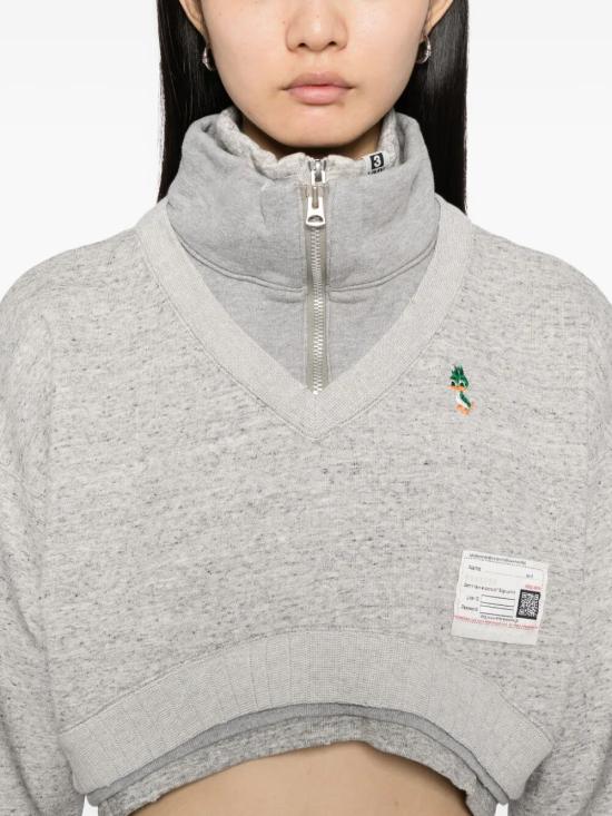 25FW 메종 미하라 야스히로 스웨터 B15PO581 GRAY GREY - MAISON MIHARA YASUHIRO