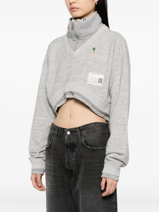 25FW 메종 미하라 야스히로 스웨터 B15PO581 GRAY GREY - MAISON MIHARA YASUHIRO