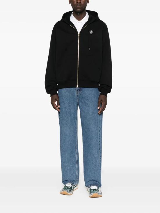 25FW 카사블랑카 후드 티셔츠 MAW25JTP40802 BLACK - CASABLANCA