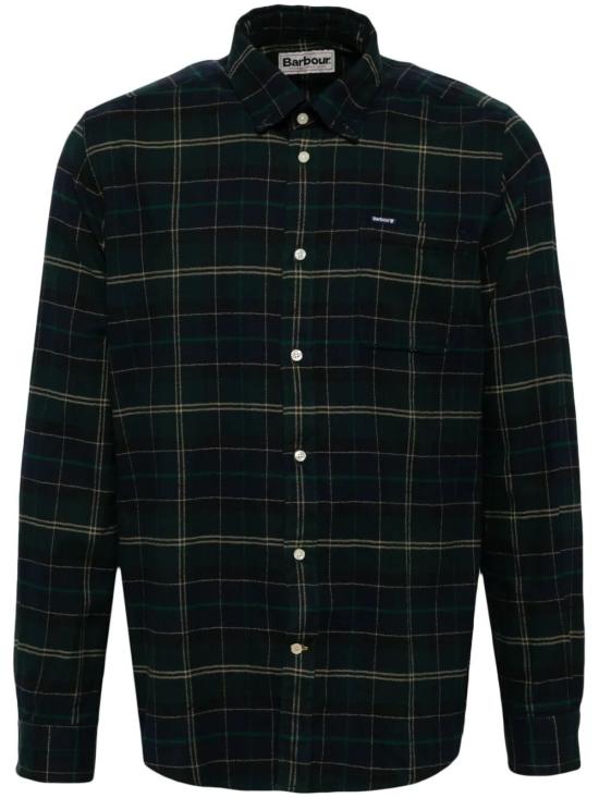 25FW 바버 긴팔 셔츠 MSH5014MSH097 TN23 GREEN
