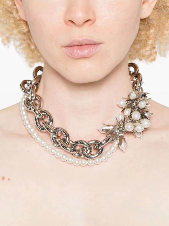 25FW 시몬로샤 목걸이/팬던트 NKS920904 PEARL METALLIC - SIMONE ROCHA
