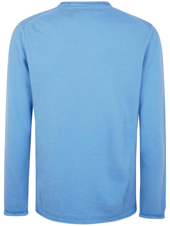 25FW 꼼데가르송 라운드 넥 울 스웨터 FPN007 4 BLUE - COMME DES GARCONS