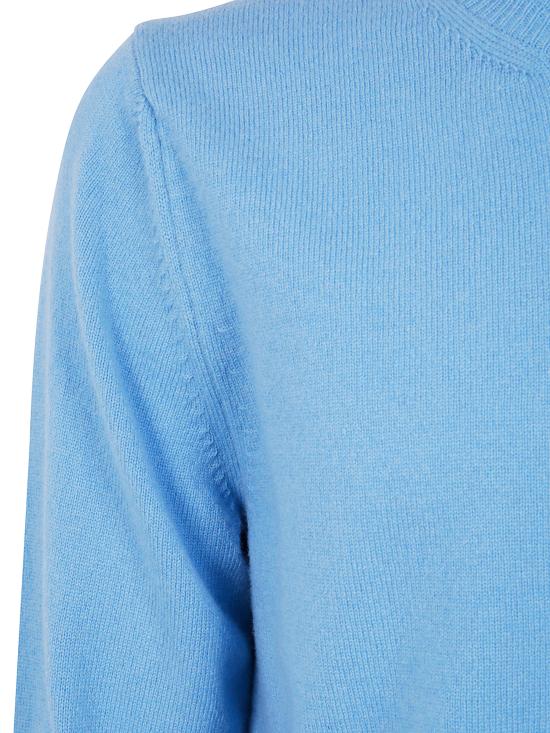 25FW 꼼데가르송 라운드 넥 울 스웨터 FPN007 4 BLUE - COMME DES GARCONS