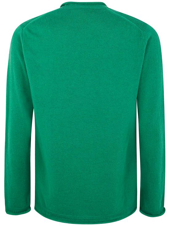 25FW 꼼데가르송 라운드 넥 울 스웨터 FPN007 2 GREEN - COMME DES GARCONS