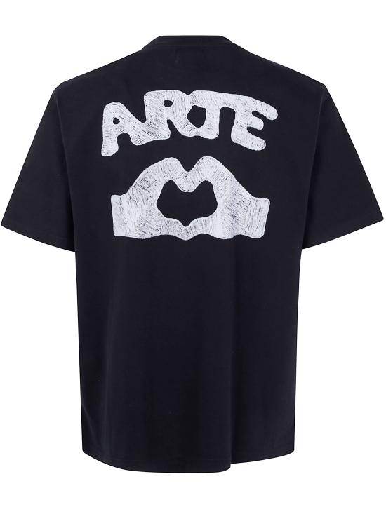25FW 아르떼 앤트워프 반팔 티셔츠 AW25094T 001 BLACK - ARTE ANTWERP