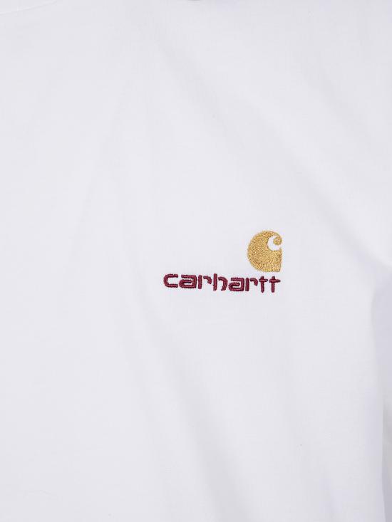 25FW 칼하트 WIP 숏슬리브 아메리칸 스크립트 티셔츠 I029956097 02XX WHITE - CARHARTT WIP